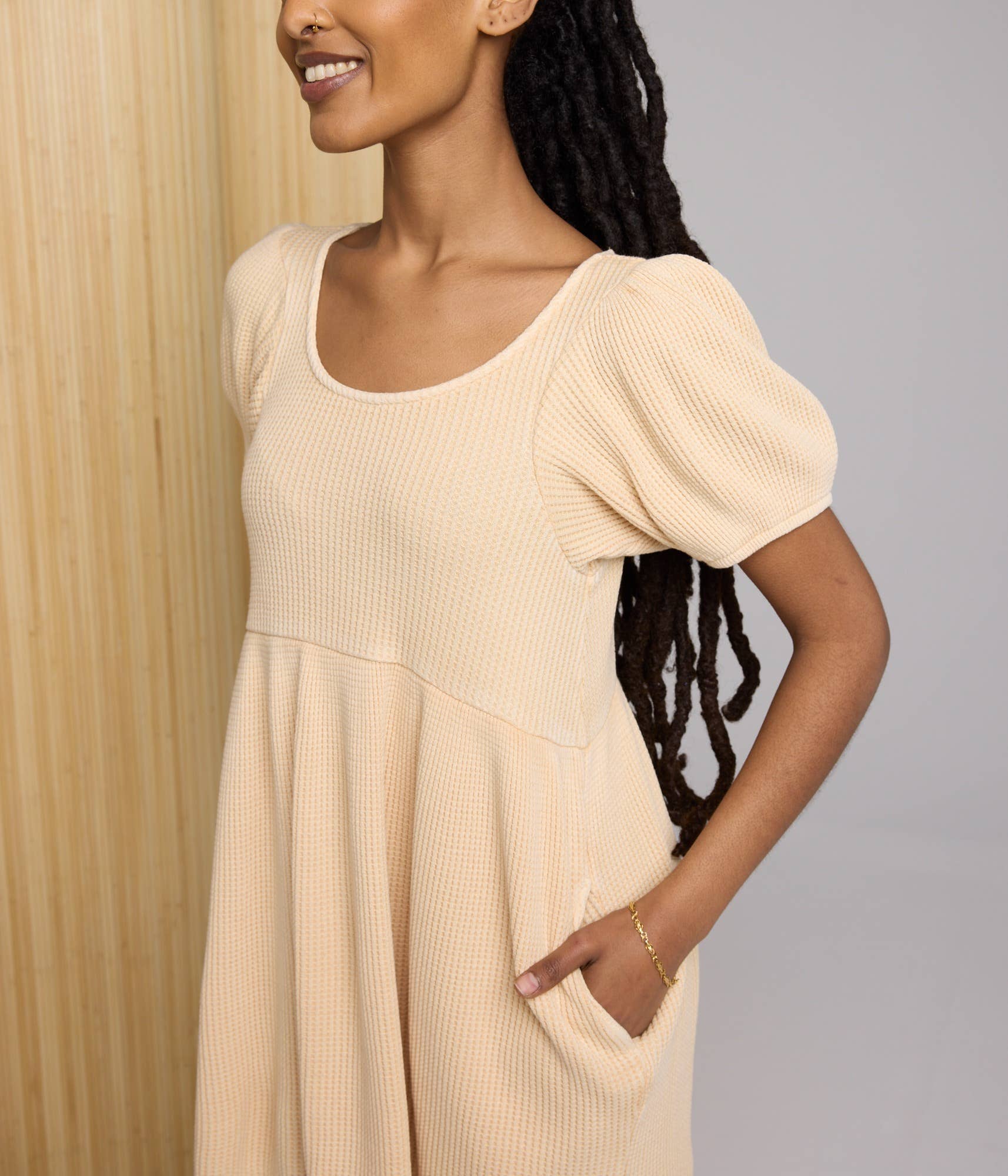Ethel Waffle Knit Dress