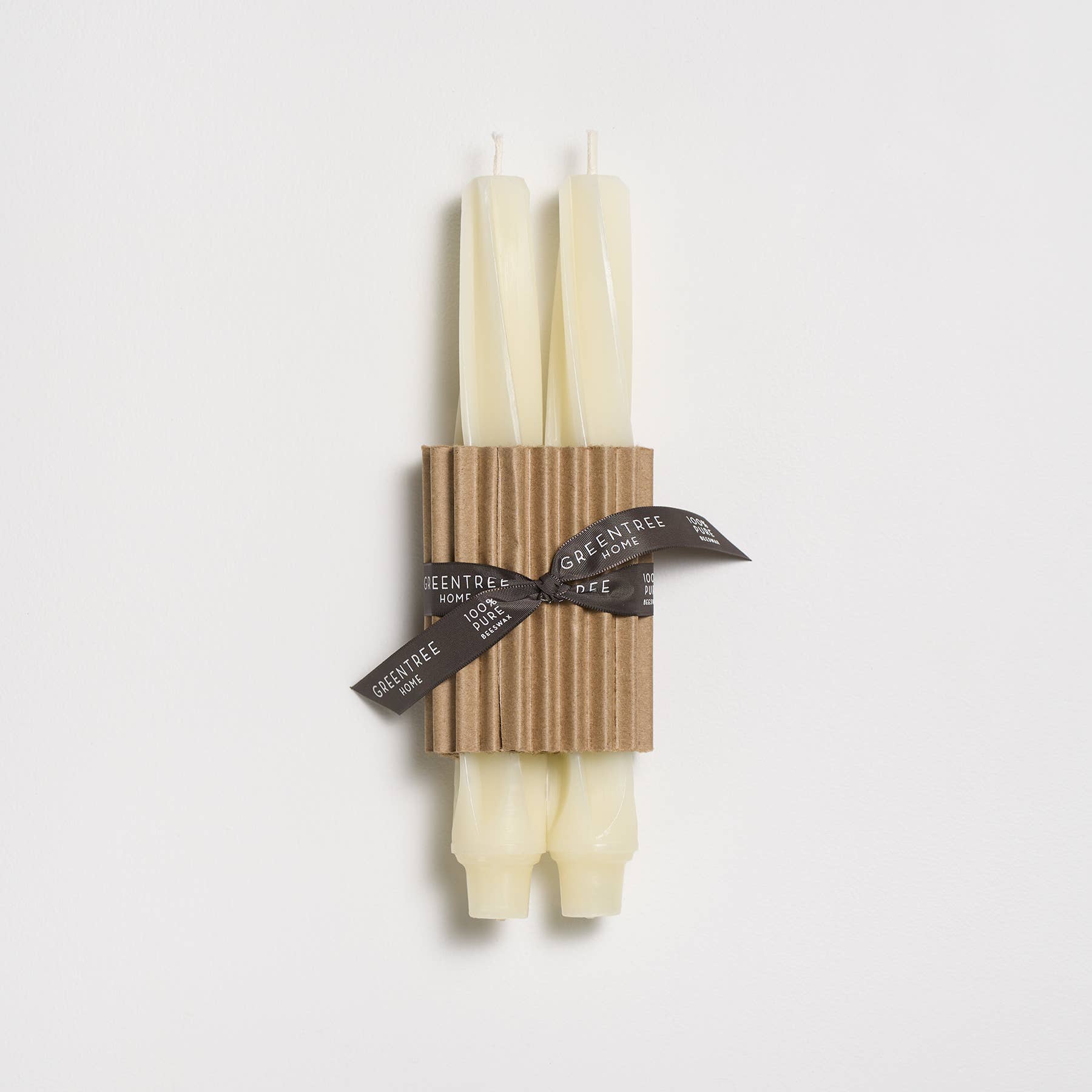 9" Twist Taper Handmade Beeswax Candles