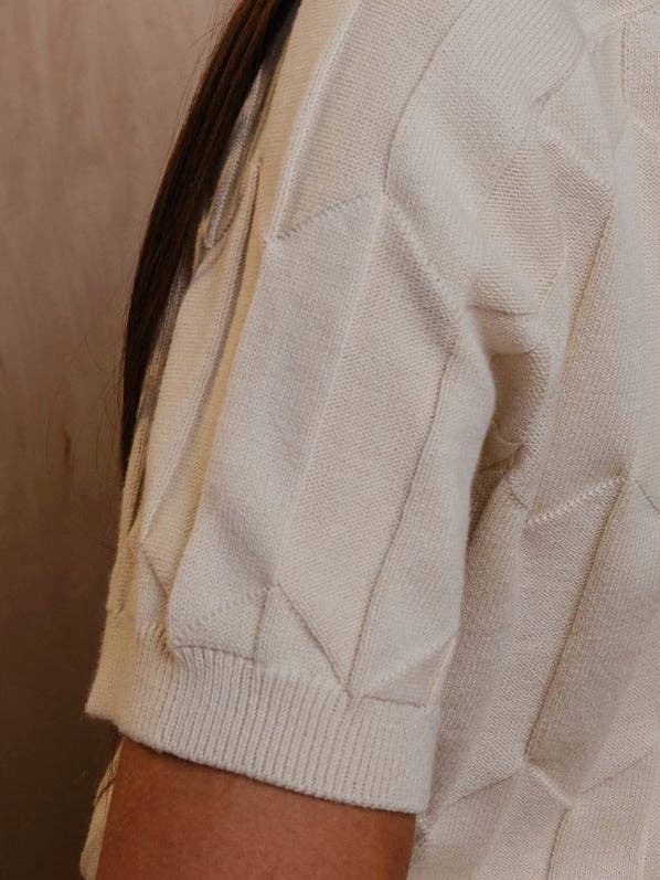 Chevron Ruben Tee - Birch