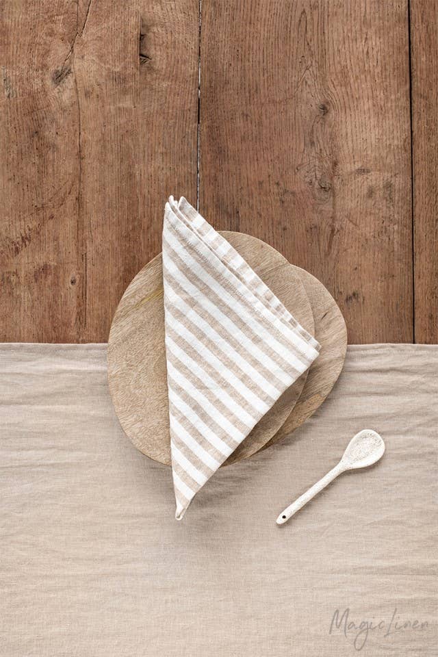 Set of 2 linen napkins in various colors | Table decor