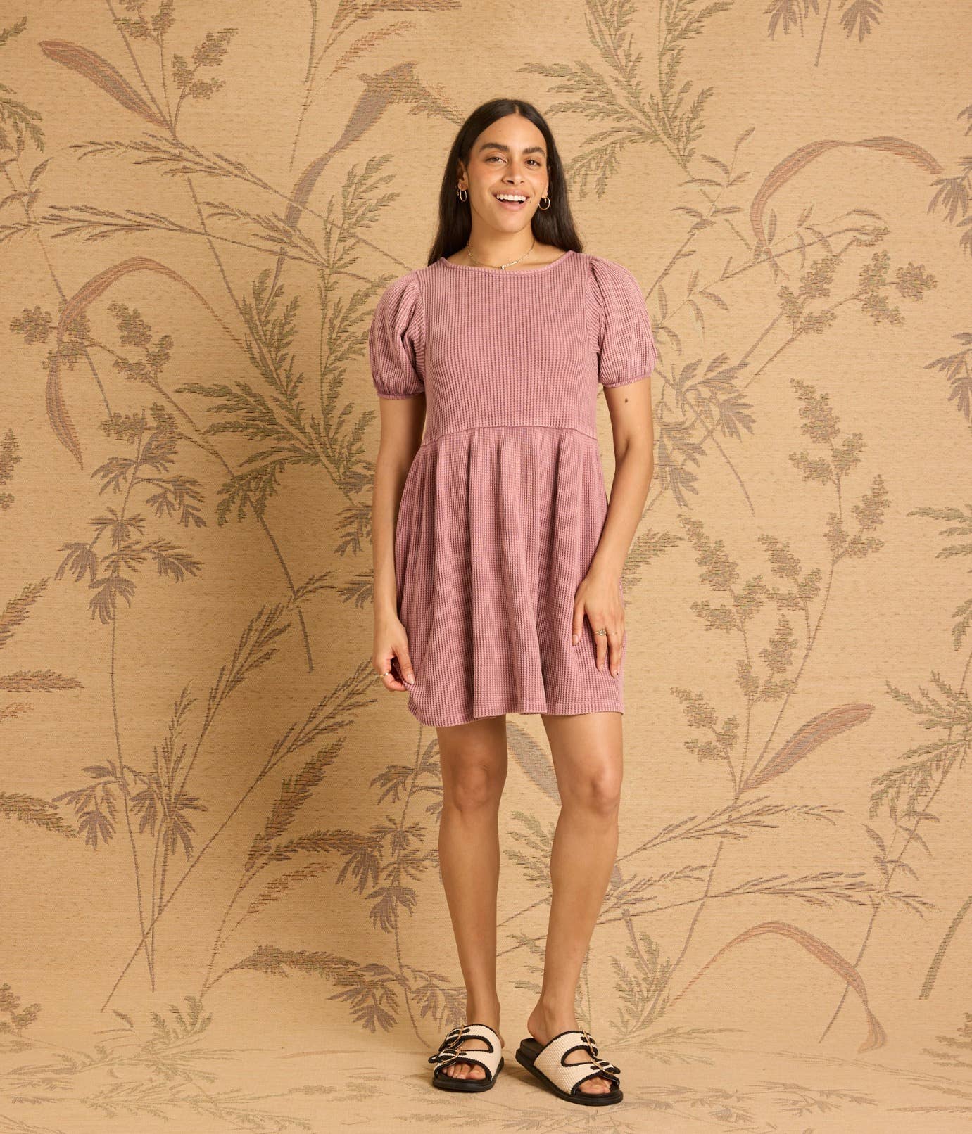 Ethel Waffle Knit Dress