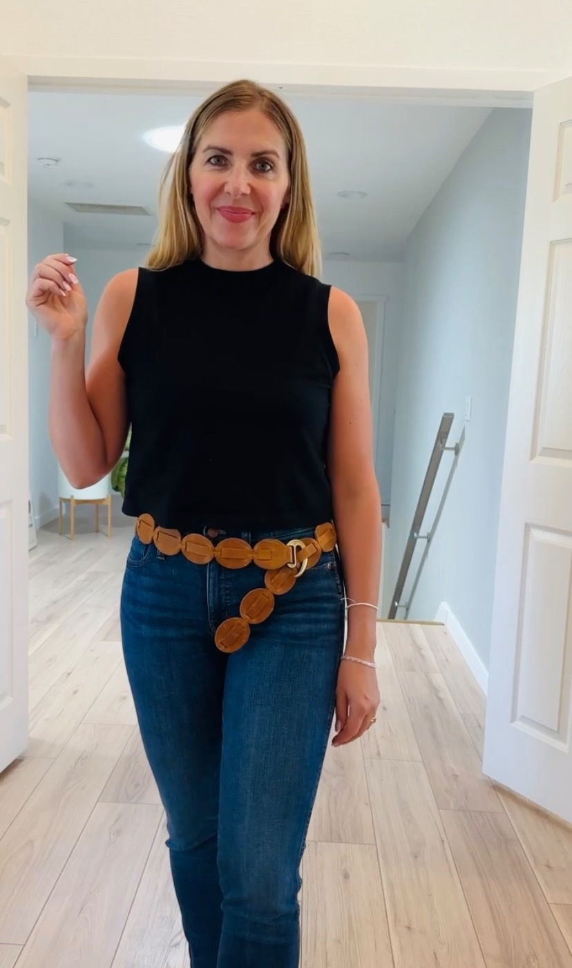 ADA Collection Belts Shishi Wrap Belt in Cognac, adjustable OS size, featuring a stylish wrap design and premium leather finish.